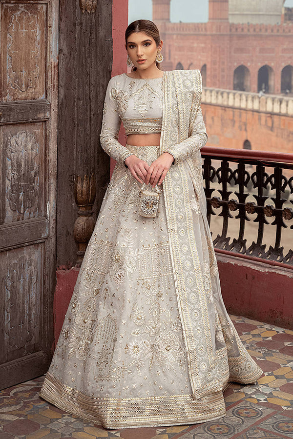 Mohsin Naveed Ranjha Zarlish Wedding Collection Unstitched 3 Pieces  ZWU23-19 Mahwari