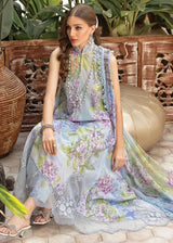 M Prints By Maria B Embroidered Lawn Suits Unstitched 3 Piece MPT 1B - Eid Collection