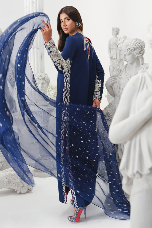 Khaka Hand Embroidered Raw Silk Collection Unstitched Astral