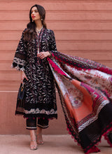 Kesh By Farah Talib Aziz Embroidered Lawn Suits Unstitched 3 Piece FTA-08 Noir Souq - Luxury Collection