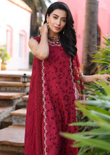 NOOR BY SAADIA ASAD LUXURY CHIKANKARI - SUMMER LAWN 3 PIECES UNSTITCHED - D3-A
