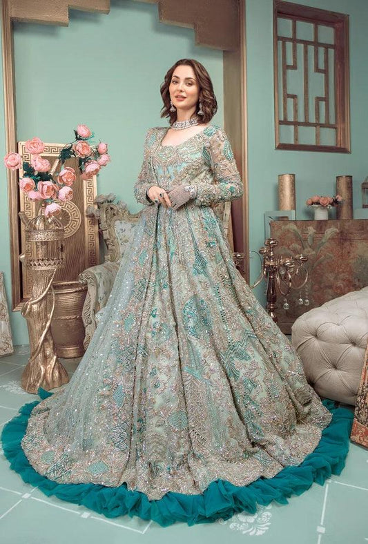 Ahmad Sultan AS-BRIDALS Fully Hand Emblishment Unstitched 3 Pieces Collection Marie Antoinette