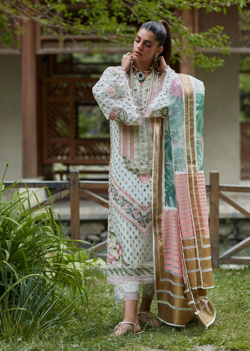 Crimson X Saira Sakira Luxury Lawn 3 Pieces Unstitched Shigar D- 5A