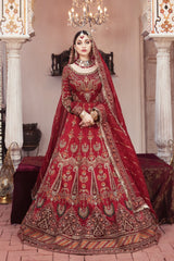 Maria.B Couture Brides Edition Deep Red Mbroidered Collection Unstitched MC-029