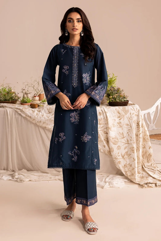 Batik 2 Pc Dhanak Embroidered Shirt With Dhanak Embroidered Katara