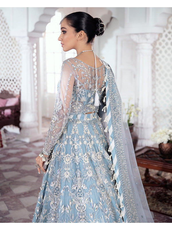 Gulal Mehnaaz Embroidered Net 3-Piece Suit WS-13 - Meherma Wedding Formals Collection