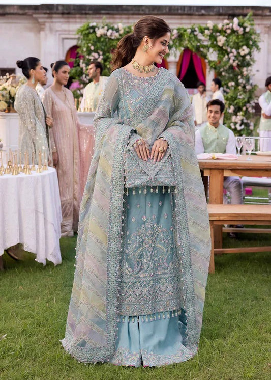 Kanwal Malik Maahi Festive 3 Pieces Unstitched Organza Embroidered - Noor