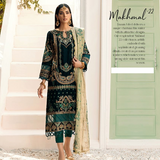 Emaan Adeel Makhmal Unstitched Luxury Velvet 3Pc Suit MK-302