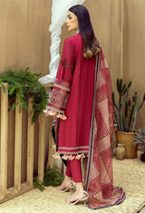 ADAN'S LIBAS ZAIRE PAPRIKA CHIKANKARI LAWN 3 PC UNSTITCHED