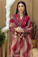 ADAN'S LIBAS ZAIRE PAPRIKA CHIKANKARI LAWN 3 PC UNSTITCHED