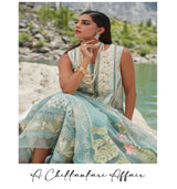 Adan's Libas Zaire Luxury Lawn Eid Collection 3 Pieces Unstitched - Mischska