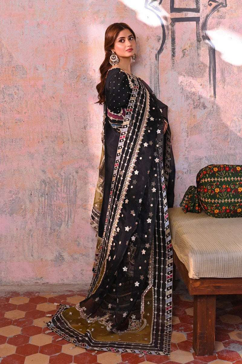 Sahiba By Qalamkar Embroidered Suits Unstitched 3 Piece QLM23SB Mahenoor - Luxury Collection