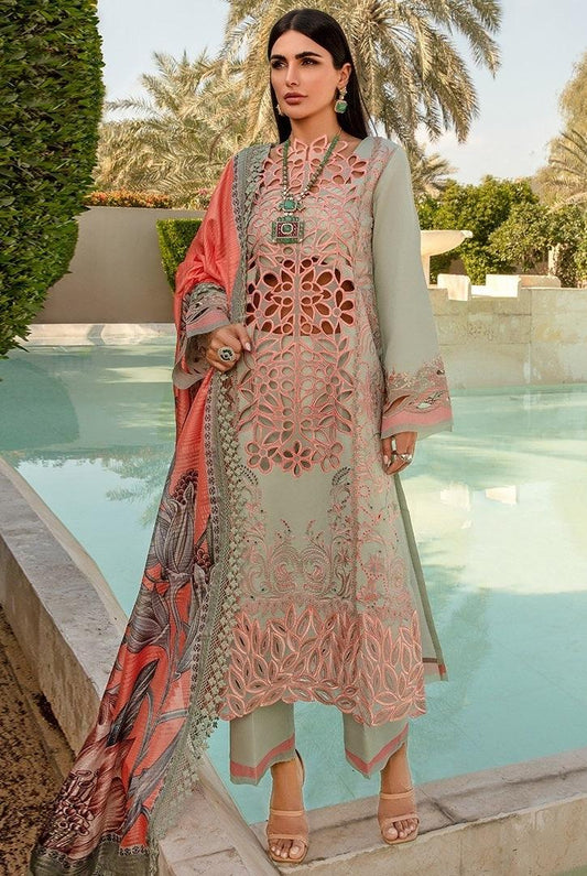 Rang Rasiya Carnation Embroidered Lawn Unstitched 3Pc Suit D-07 Orchid