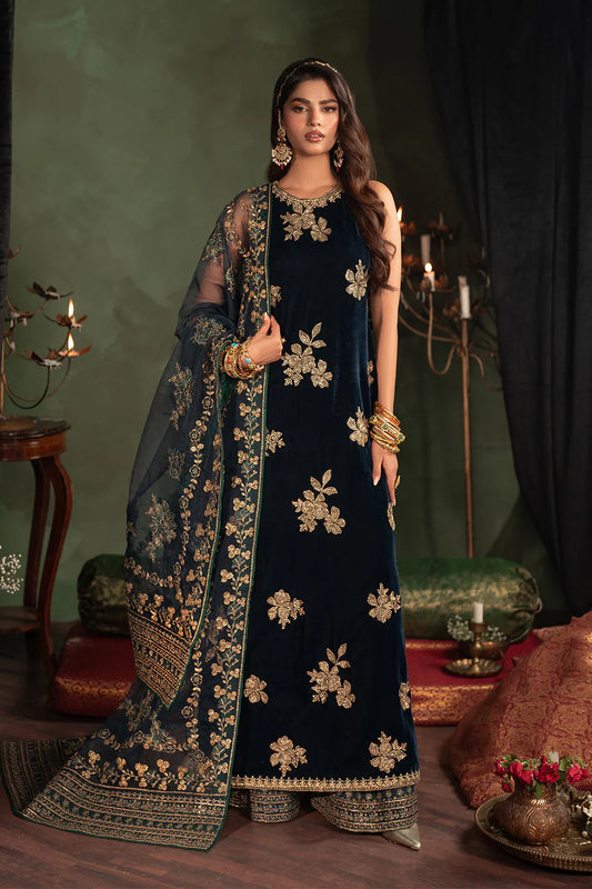 Iznik Luxury 9000 Micro Velvet Unstitched Embroidered Suits IV-51