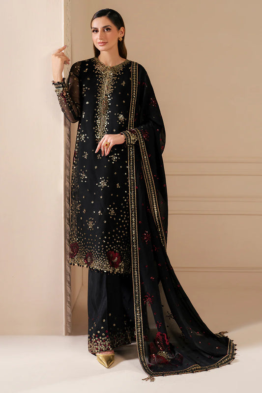 Jazmin Luxury Chiffon Embroidered 3 Pc Collection Unstitched UC-3070