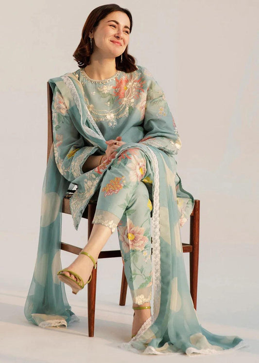 Coco by Zara Shahjahan Embroidered Lawn 3 Piece Unstitched Suit D-05B