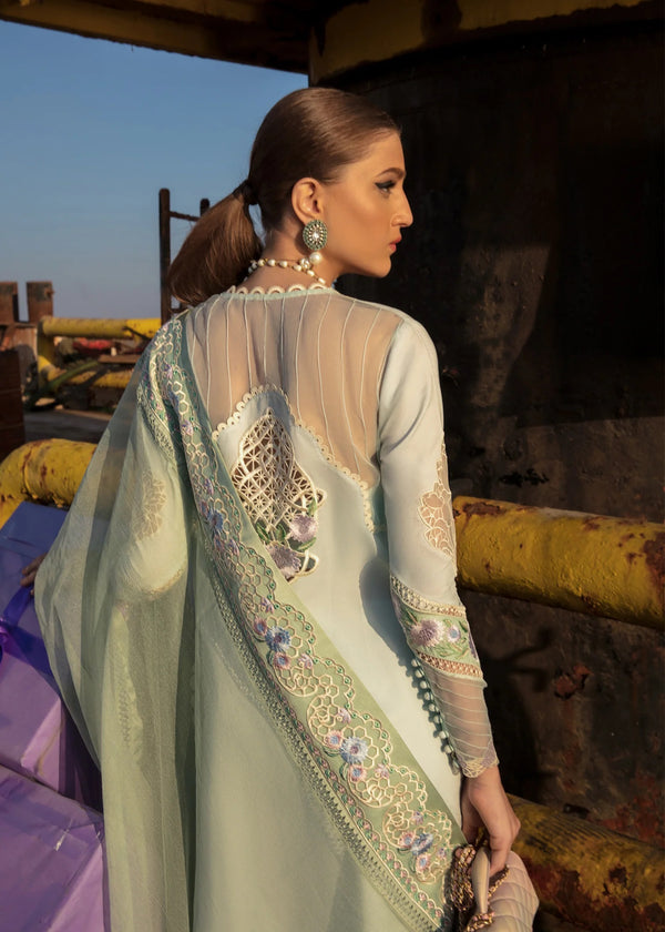 Crimson Embroidered Lawn Suits Unstitched 3 Pieces Summery Medley D6B - Luxury Collection
