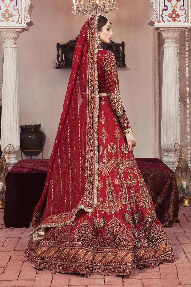 Maria.B Couture Brides Edition Deep Red Mbroidered Collection Unstitched MC-029