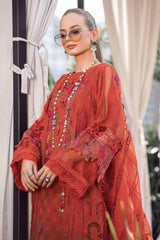 Maria.B Embroidered Lawn Suits Unstitched 3 Piece D-03 Imperial & Splendor - Eid Collection