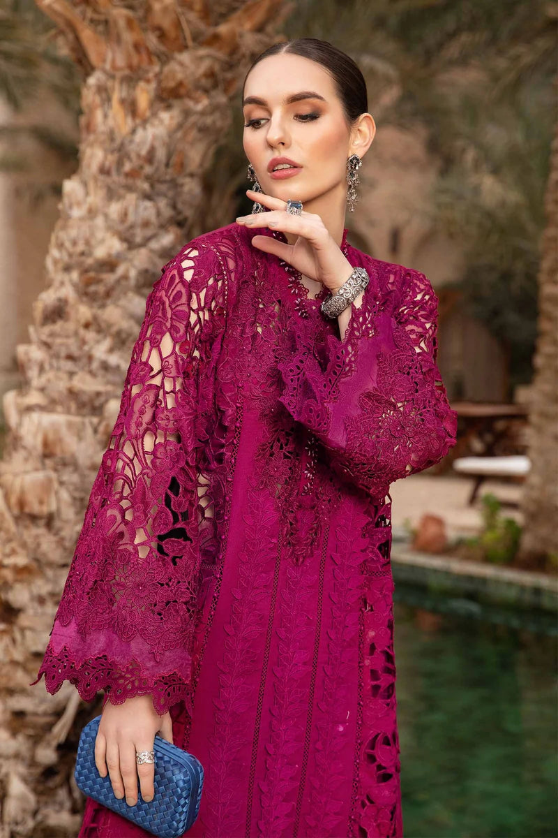 Maria.B Unstitched Embroidered Luxury Lawn 3Pc Suit D 9-B