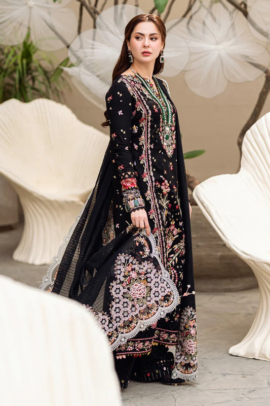 Qalamkar Luxury Lawn Embroidered Unstitched 3 Piece FK-15 Hannah