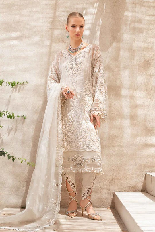 Maria.B Wedding COUTURE Fully Embroidered Organza Suit Unstithced FX-863