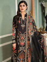 Maria.B Sateen 3 Pc Unstitched Lawn Collection Embroidered Suit D-05