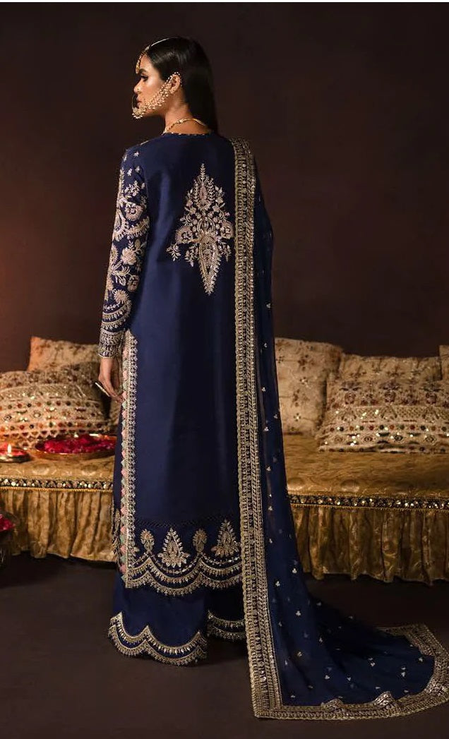 Afrozeh Divani Unstitched Embroidered Velvet 3 Pieces Suit AS-V1-01 MAYA
