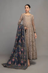Maria.B Evening Wear Organza Embroidered Unstitched 3 Pieces D-2305