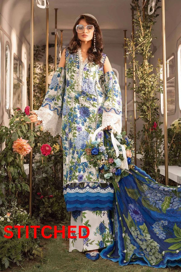 Maria.B Luxury Lawn Unstitched M.Prints MPT-2102-B STITCHED Collection