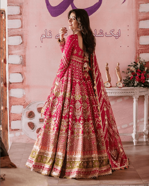 Zarlish by Mohsin Naveed Ranjha Embroidered Raw Silk Suits Unstitched 3 Piece ZWU22-09 Musarrat Nazir - Festive Collection