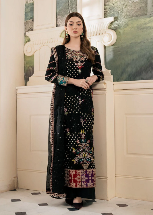 Haseens Official Luxury Embroidered and Hand Embellished Unstitched Suits Shanaya