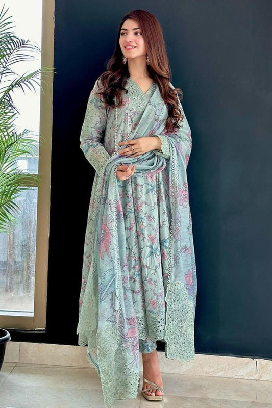 Dastaan By Iznik Embroidered Lawn Suits Unstitched 3 Piece IZ-06 Badar - Summer Collection