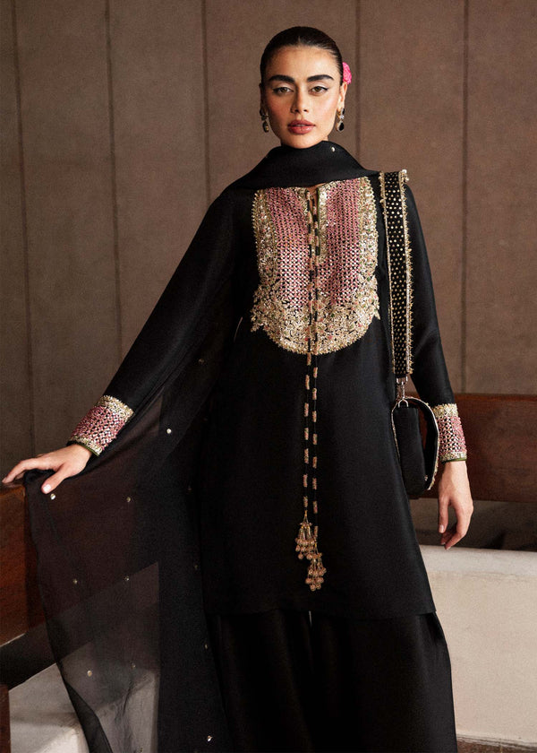 Hussain Rehar Luxury Raw Silk Collection Unstitched 3Pc CHAR