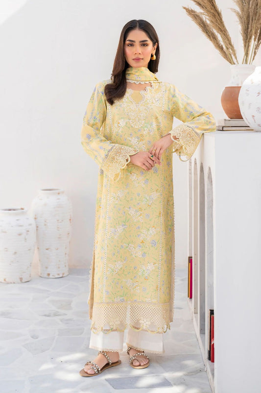 Shezlin By Aabyaan Luxury Lawn Embroidered Unstitched 3 Piece AR-03 Soha