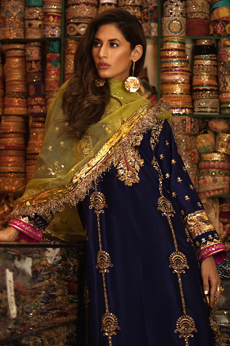 Pink Tree Bisma Khan 3 Pc Fully Embroidered Chiffon Unstitched Suit