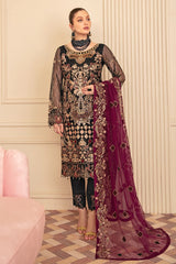 MINHAL BY RAMSHA EMBROIDERED CHIFFON COLLECTION VOL 6 3 PIECES UNSTITCHED