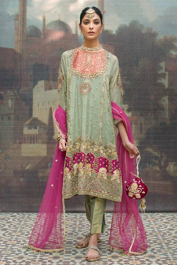 MAHGUL ARCANE RAY BAMBER CHIFFON