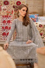 Maria.B Luxury Lawn Eid Collection BD-2304 Fully Sequence Embroidered 3 Pc Unstitched