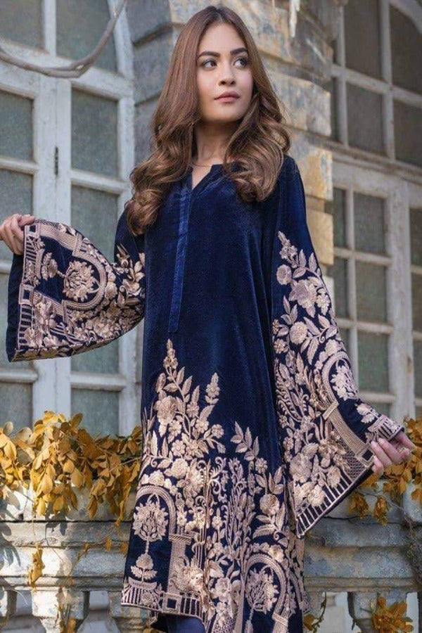Agha Noor Velvet Collection 3 Pieces Unstitched AG-3143 Luxury Collection