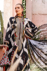 Mprints By Maria.B Printed Lawn Suits Unstitched 3 Piece MB 2B - Summer Collection