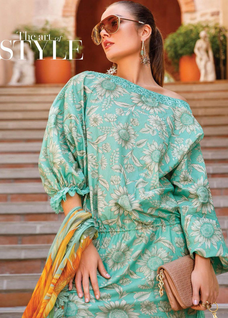 Mprints By Maria.B Printed Lawn Suits Unstitched 3 Piece MP 9A - Summer Collection